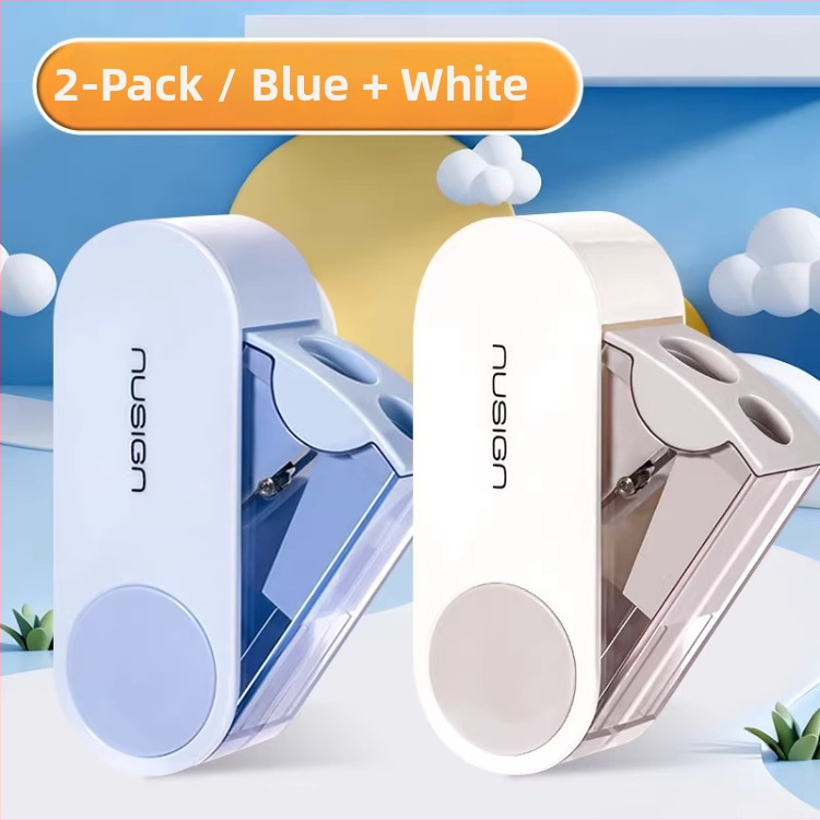 Ostrička na ceruzky s dvoma otvormi – ručné, plastové, NS074 model, bez elektriny