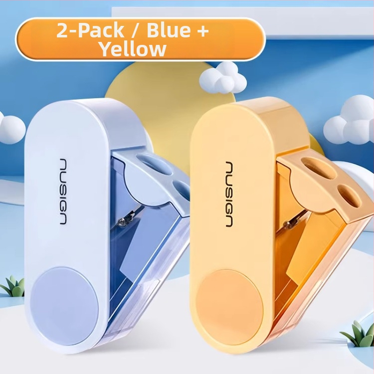 Ostrička na ceruzky s dvoma otvormi – ručné, plastové, NS074 model, bez elektriny