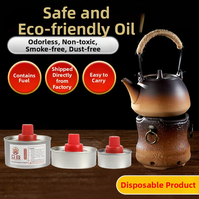 Palivo pre lampu s alkoholom pre malý hrniec na horúce jedlá – značka Friends, ekologická zmes olejov (minerálne a rastlinné oleje), moderný jednoduchý štýl, doba horenia 30/60/120 min