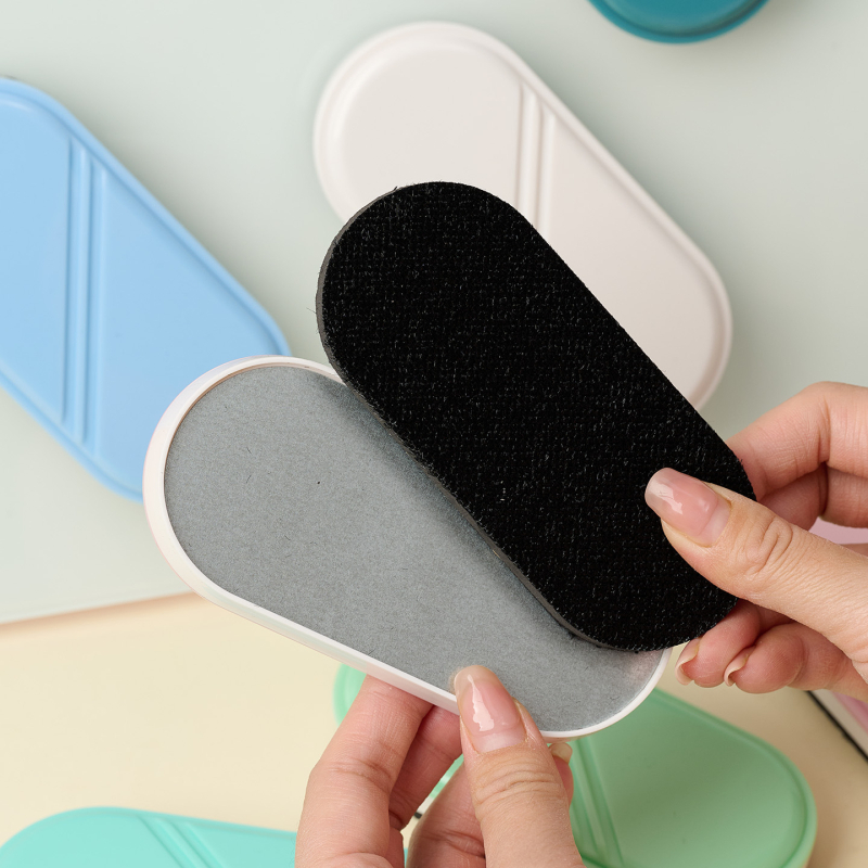 Μαγνητικό σβήστρα για γυάλινο πίνακα, με φιλικό προς το περιβάλλον πλαστικό πίσω, επιφάνεια πίνακα από βελούδινο ύφασμα, μονή συσκευασία