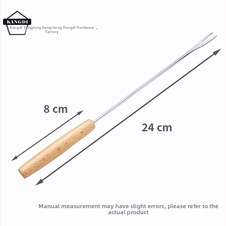 Vilička na horúci hrniec s drevenou rúčkou, nerezová oceľ, tlač loga a personalizácia