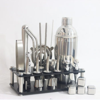 Set za piće od nehrđajućeg čelika, 20 komada, moderni minimalistički stil, lansiran u proljeće 2021