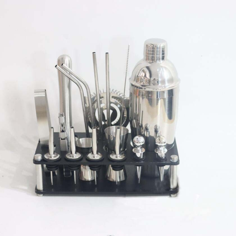 Set za piće od nehrđajućeg čelika, 20 komada, moderni minimalistički stil, lansiran u proljeće 2021