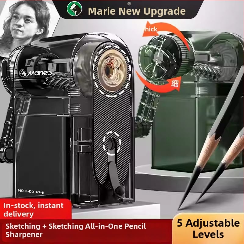 Marley JBQ-Q olovka za skice oštrač, ABS, geometrijski oblik, ručni pogon