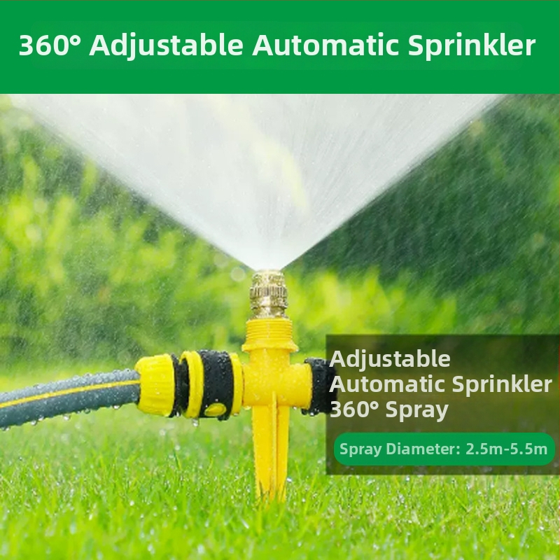 XINE PVC mosadzová postrekovacia tryska pre zavlažovanie – 360° nastaviteľný postrek