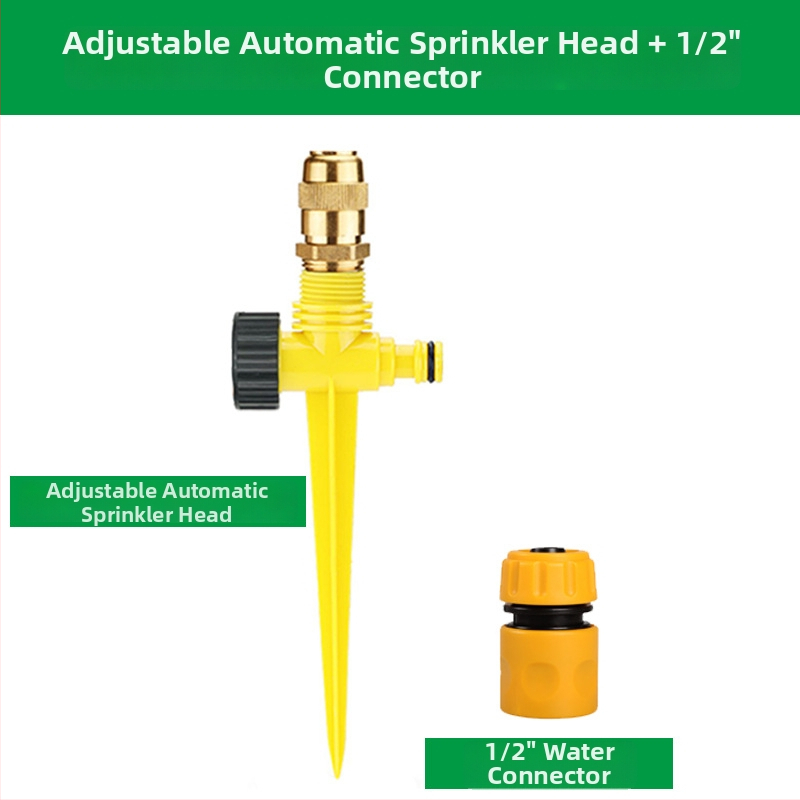 XINE PVC mosadzová postrekovacia tryska pre zavlažovanie – 360° nastaviteľný postrek