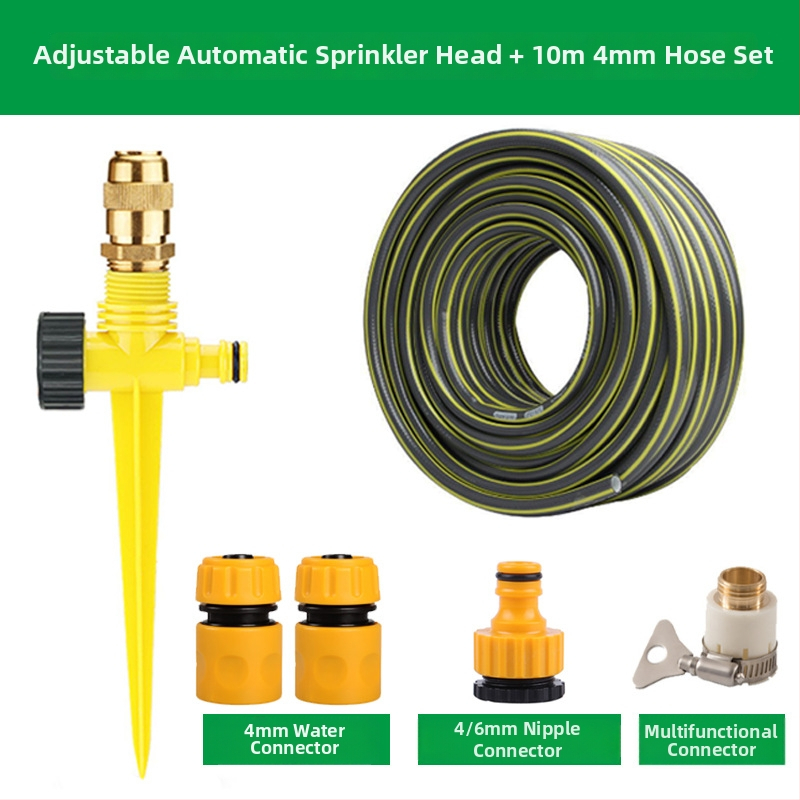 XINE PVC mosadzová postrekovacia tryska pre zavlažovanie – 360° nastaviteľný postrek