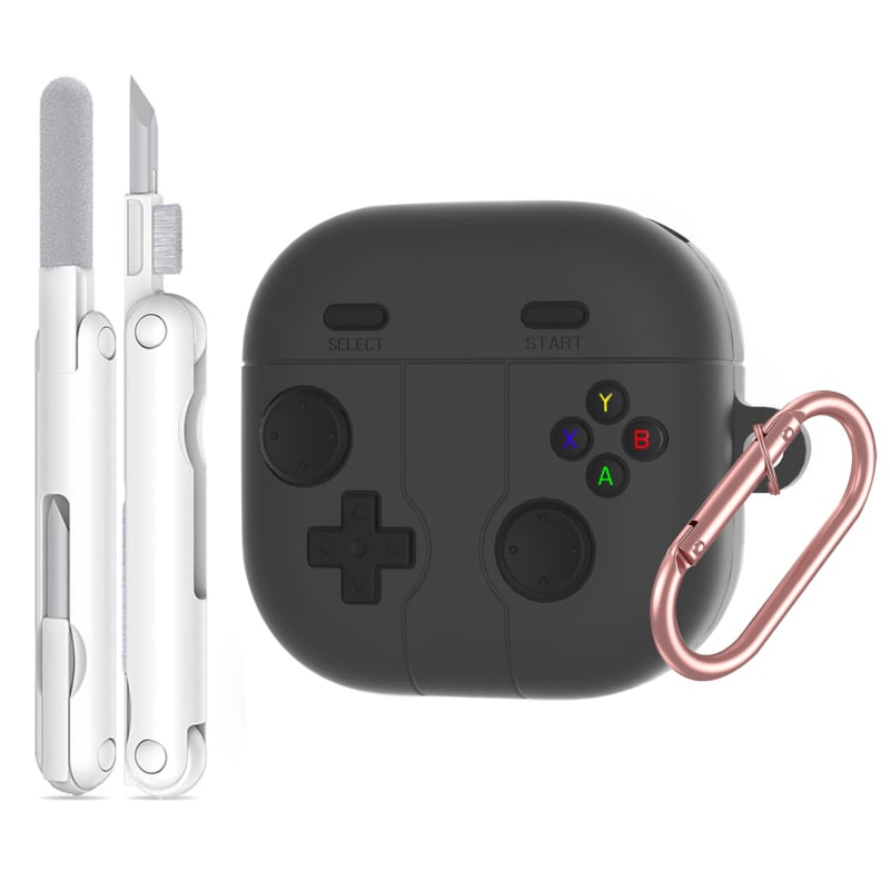 Kućište za Samsung Buds4 – retro gaming stil, silikon, potpuno pokrivanje (soft shell), minimalistički dizajn, premaz sprejem, kompatibilan s Buds4/Buds4 Pro