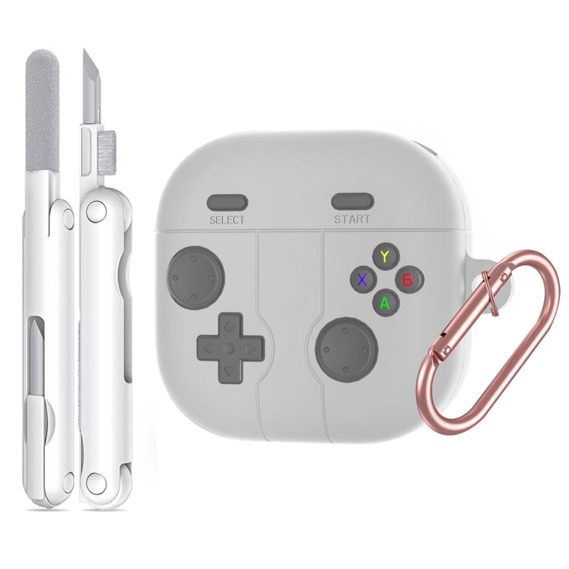 Kućište za Samsung Buds4 – retro gaming stil, silikon, potpuno pokrivanje (soft shell), minimalistički dizajn, premaz sprejem, kompatibilan s Buds4/Buds4 Pro