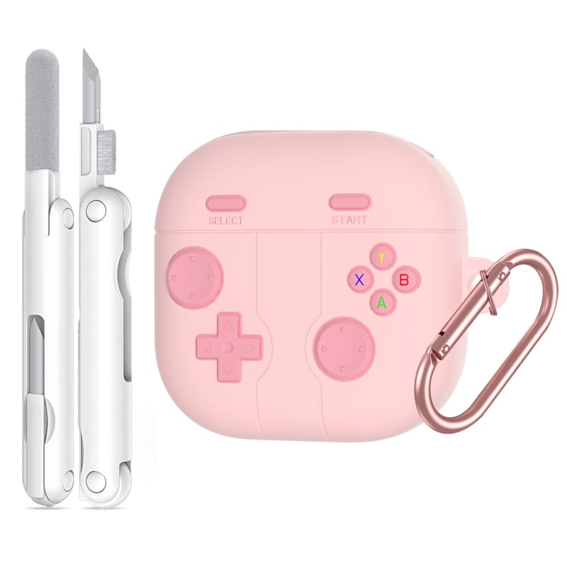 Kućište za Samsung Buds4 – retro gaming stil, silikon, potpuno pokrivanje (soft shell), minimalistički dizajn, premaz sprejem, kompatibilan s Buds4/Buds4 Pro