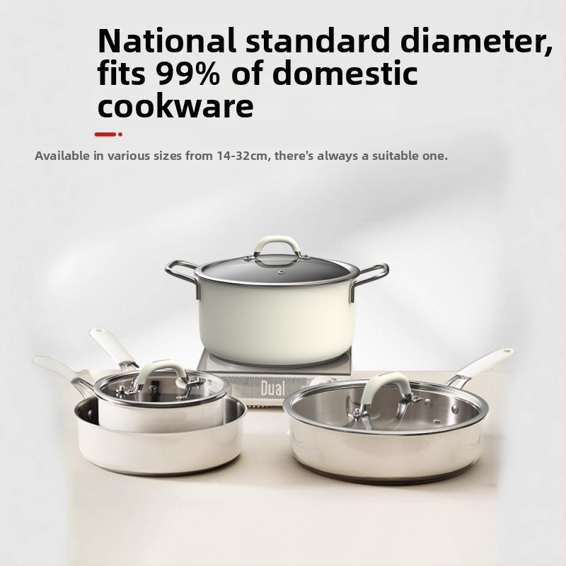 Univerzálny pokrievka na hrniec - 304 nerezová oceľ, Model g001, 1,6 kg, Badman, Moderná jednoduchosť