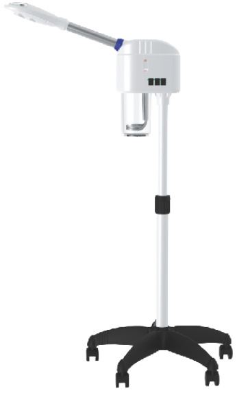 Aparat de abur facial cu plante medicinale, hidratare nano, spray cal și rece, 2 viteze, ceață 11–30 s, fără baterie