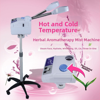 Bylinkový parný prístroj na pleť s nano zvlhčovaním, horúci a studený sprej, 2 rýchlosti, hmla 11–30 s, bez batérie