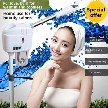 Bylinkový parný prístroj na pleť s nano zvlhčovaním, horúci a studený sprej, 2 rýchlosti, hmla 11–30 s, bez batérie