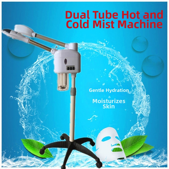 Bylinkový parný prístroj na pleť s nano zvlhčovaním, horúci a studený sprej, 2 rýchlosti, hmla 11–30 s, bez batérie