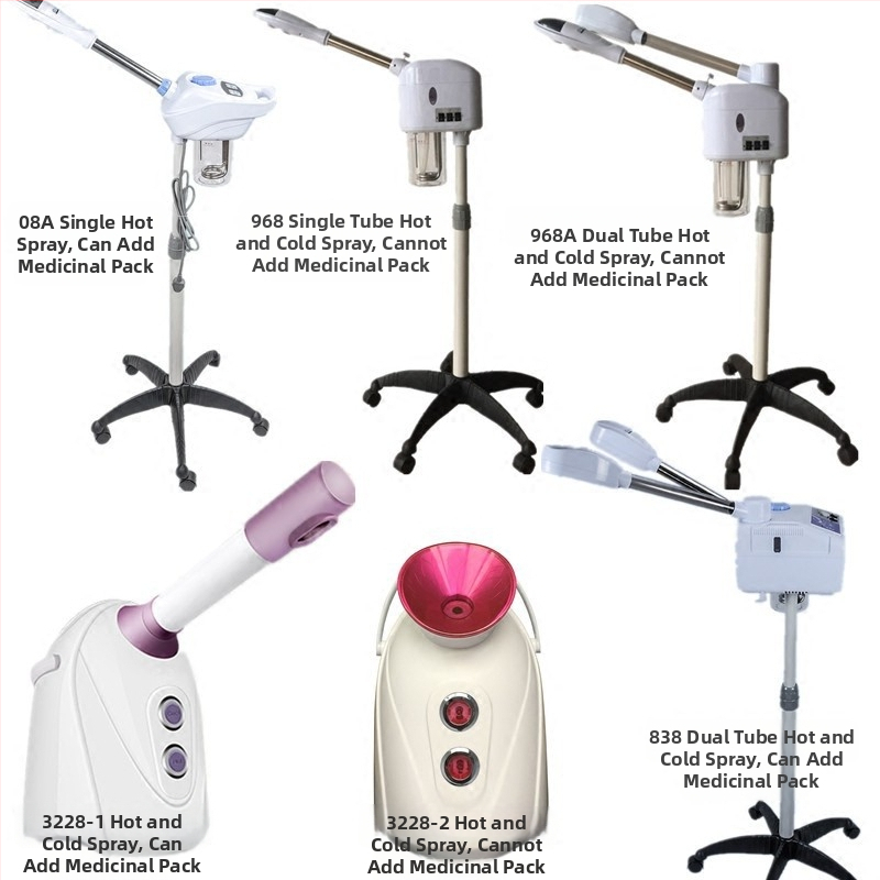 Bylinkový parný prístroj na pleť s nano zvlhčovaním, horúci a studený sprej, 2 rýchlosti, hmla 11–30 s, bez batérie