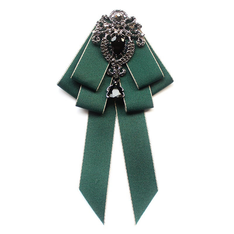 Παπιγιόν με άνθος για τον γιακά (κρύσταλλοι, μονοχρωματικό, σε σχήμα σταγόνας, κορεατικό στυλ, προσαρμόσιμο)