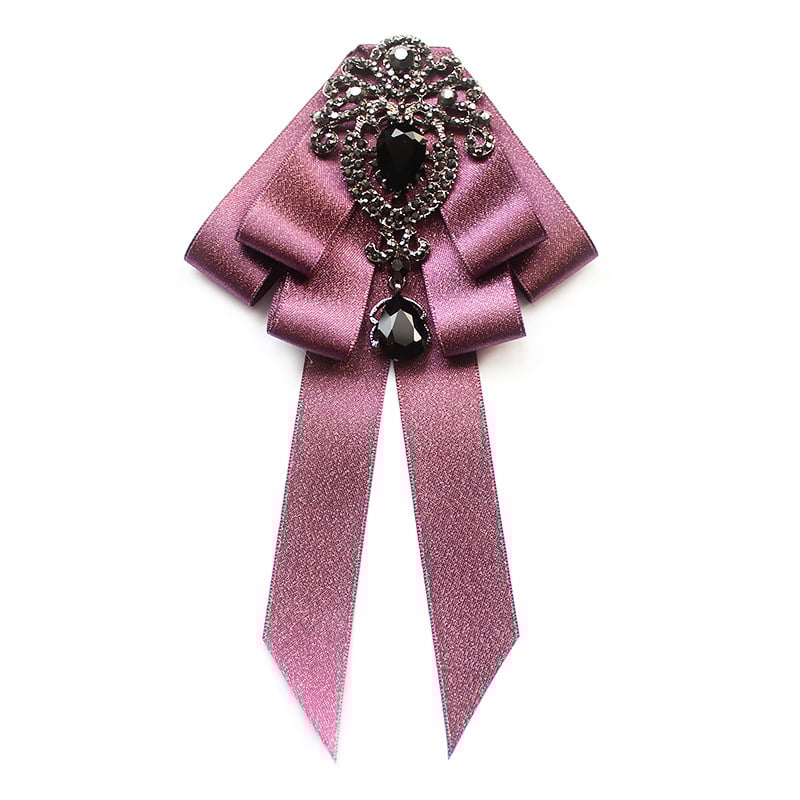 Παπιγιόν με άνθος για τον γιακά (κρύσταλλοι, μονοχρωματικό, σε σχήμα σταγόνας, κορεατικό στυλ, προσαρμόσιμο)