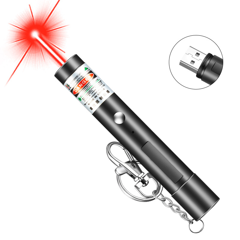 Lézer mutató toll 100 m hatótávolsággal, 532 nm hullámhosszal, beépített Li-ion akkumulátor, infravörös spot világítás