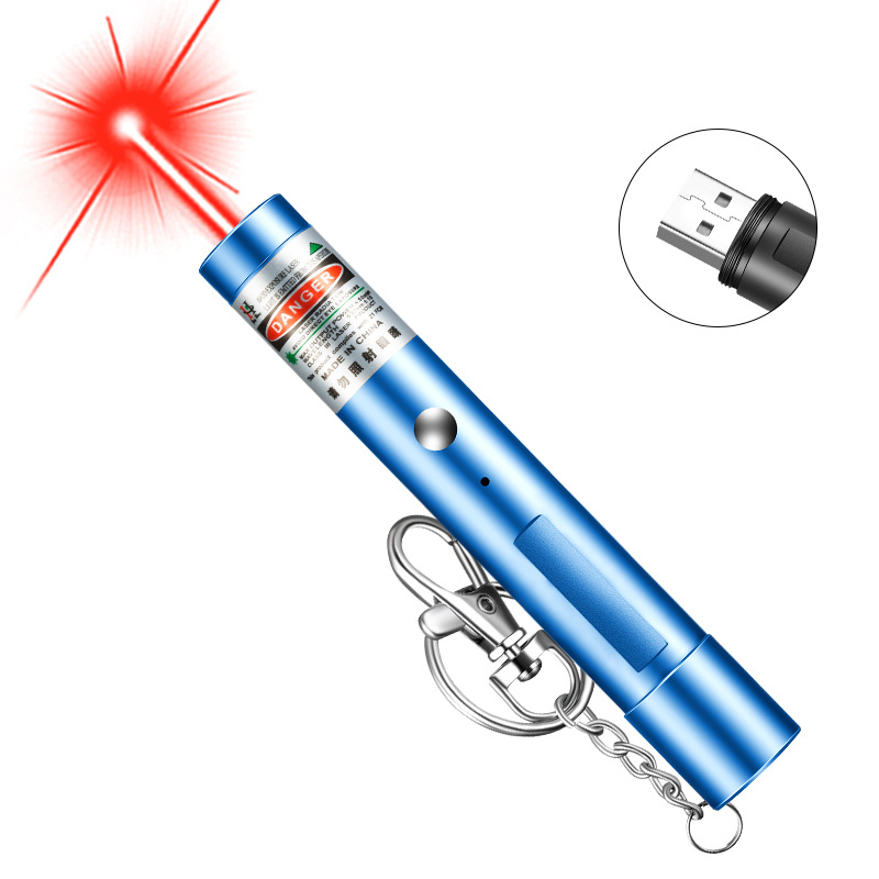 Lézer mutató toll 100 m hatótávolsággal, 532 nm hullámhosszal, beépített Li-ion akkumulátor, infravörös spot világítás