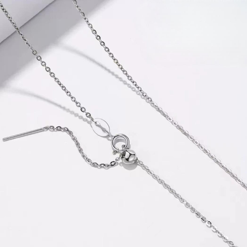 Ogrlica od 999 srebra, Križni lanac, Elektroplatiranje, Lagani luksuz