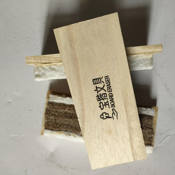 Shengdejin Ξύλινος σβηστήρας μαυροπίνακα με επιφάνεια από μαλλί προβάτου