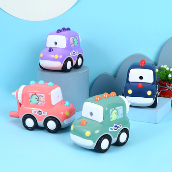 Elf 18127 — ascuțitoare de creioane manuală, ABS, formă rachetă-astronaut automobil