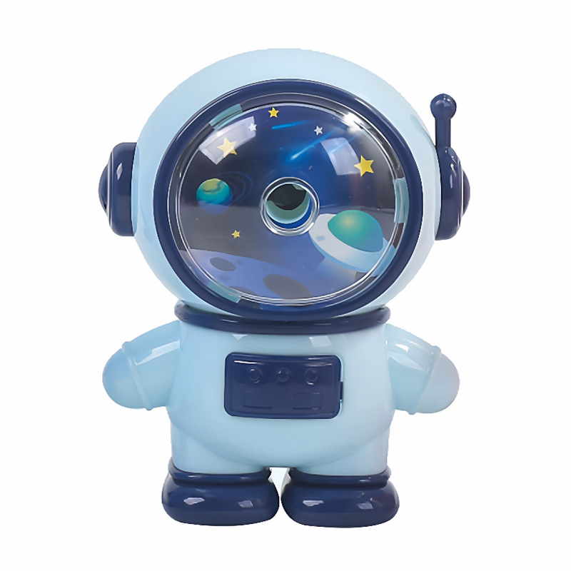 Elf 18127 — ascuțitoare de creioane manuală, ABS, formă rachetă-astronaut automobil