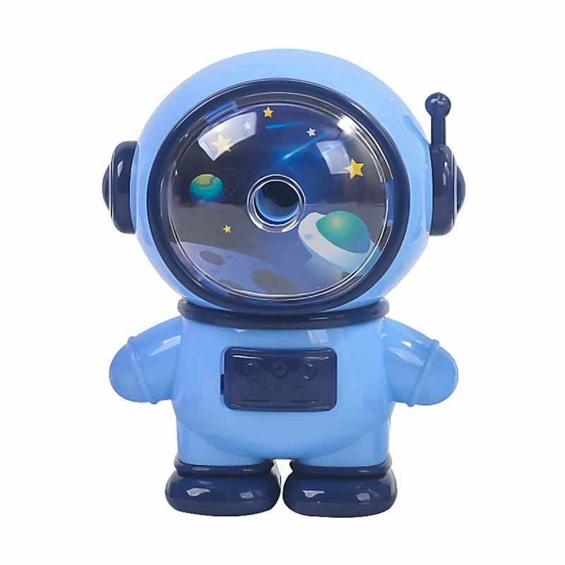 Elf 18127 — ascuțitoare de creioane manuală, ABS, formă rachetă-astronaut automobil