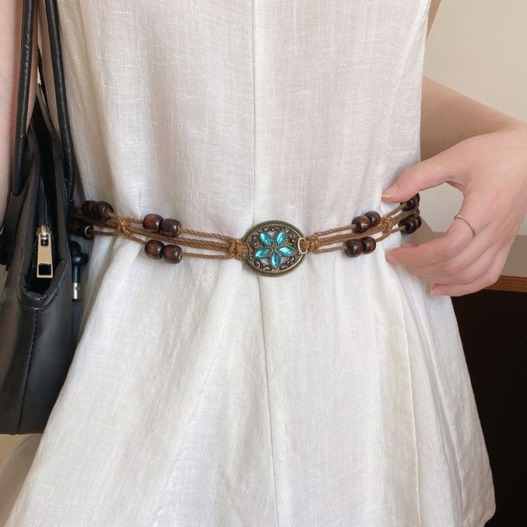 Lanț talie, metal, stil etnic, design fluture, lungime 60-135 cm