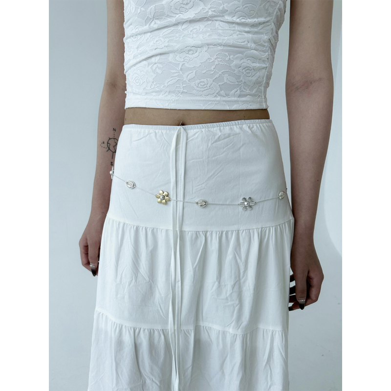 Lanț talie, metal, stil etnic, design fluture, lungime 60-135 cm