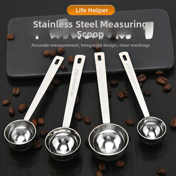 Li Fei nerezová odmerka s meracou stupnicou na kávu, mliečny prášok a prášok z ovocia — odmerka na pečenie, moderný štýl