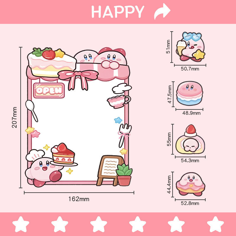 Brisiva magnetska ploča za bilješke na hladnjaku – EVA materijal, sladak stil, tjedni planer