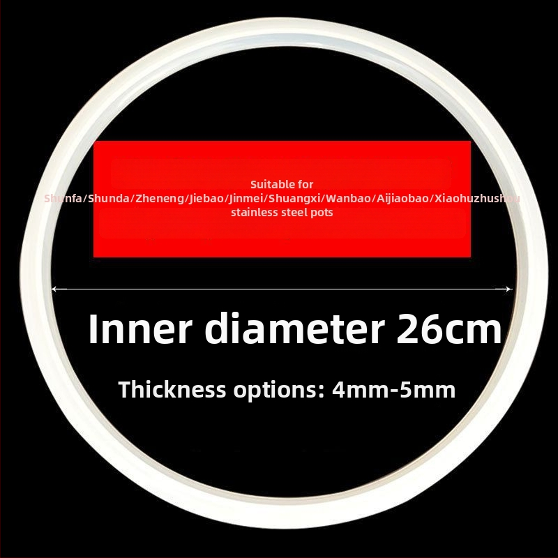 Σφραγιστικό δαχτυλίδι από σιλικόνη για κατσαρόλα πίεσης από ανοξείδωτο ατσάλι – κατάλληλο για ηλεκτρικούς μαγειρικούς και ρυζομάγειρες