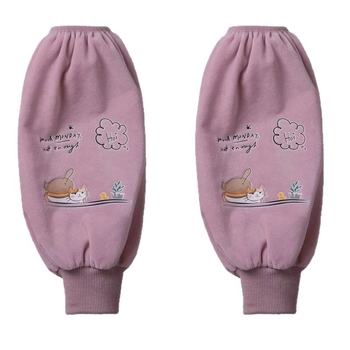 Dugi plišani zaštitni rukavci za odrasle – unisex, crtani uzorak, čuvaju toplinu, jesen-zima