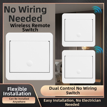 Comutator wireless cu telecomandă pentru iluminat de uz casnic (-10°C până la 55°C, certificare Detection, tip comutator: telecomandă)