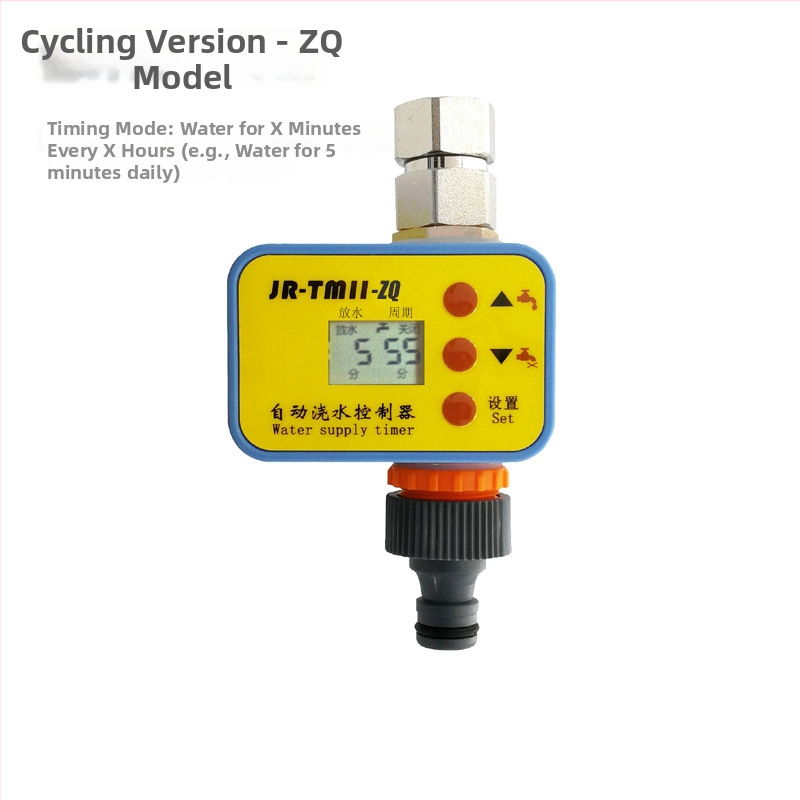 Sistem kapljičnog navodnjavanja s programabilnim tajmerom, napajanje 9V baterijom, za kućno vrtlarstvo; koristi vodu iz slavine (1–4 kg)