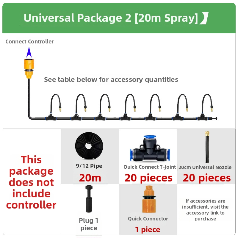 Sistem kapljičnog navodnjavanja s programabilnim tajmerom, napajanje 9V baterijom, za kućno vrtlarstvo; koristi vodu iz slavine (1–4 kg)