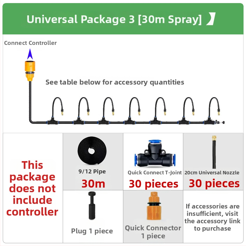Sistem kapljičnog navodnjavanja s programabilnim tajmerom, napajanje 9V baterijom, za kućno vrtlarstvo; koristi vodu iz slavine (1–4 kg)