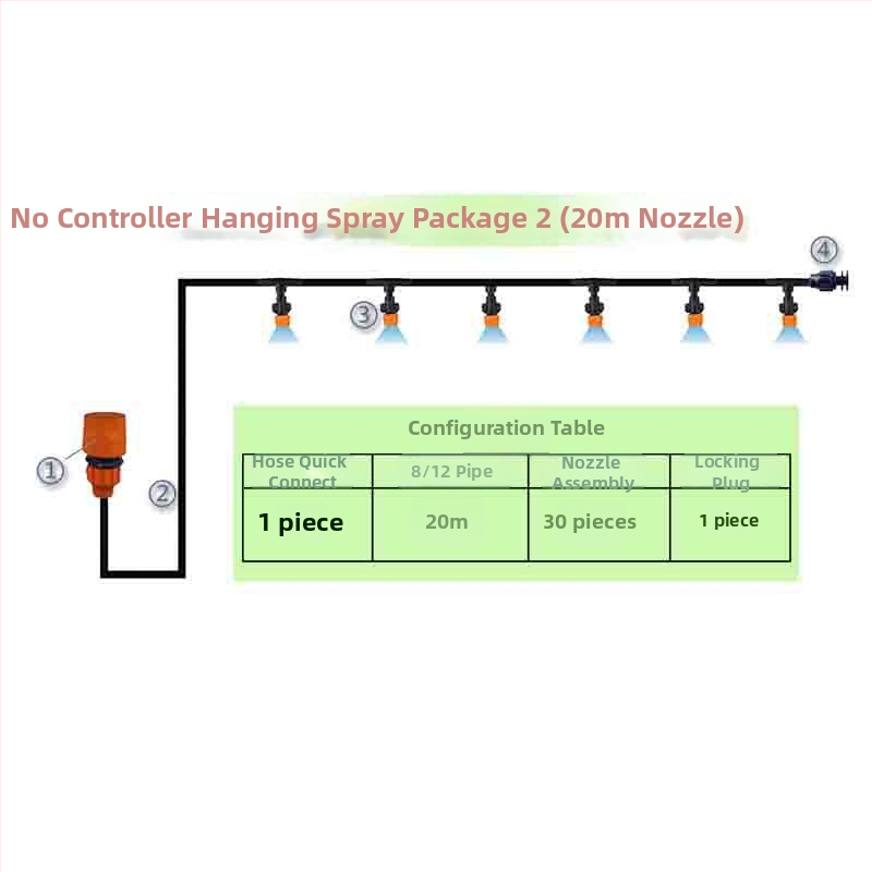 Sistem kapljičnog navodnjavanja s programabilnim tajmerom, napajanje 9V baterijom, za kućno vrtlarstvo; koristi vodu iz slavine (1–4 kg)
