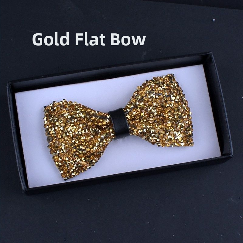 Motýlik s kamienkami a koženým jadrom, unisex doplnok k formálnemu obleku