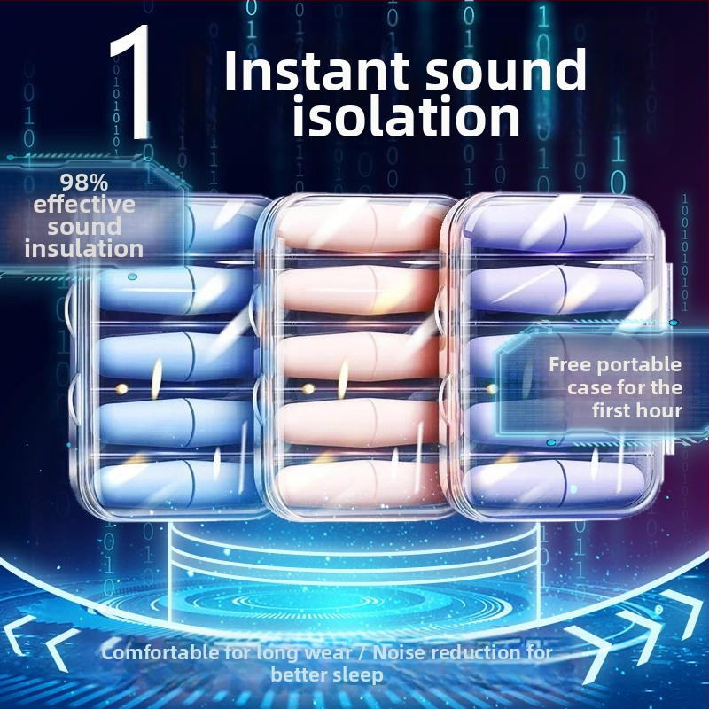 Ušné štuple na spanie — pena, jednoduchá účinnosť, konvenčné použitie