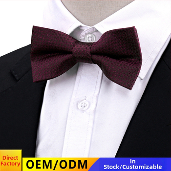 Motýlika s Cashew štýlom, dvojvrstvový, kvetinový vzor jacquard polyester, unisex svadobný doplnok