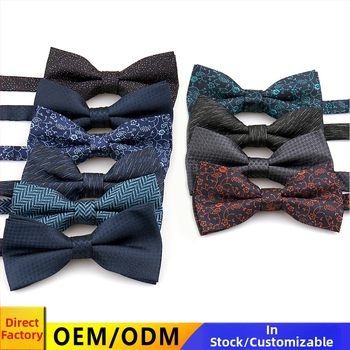 Motýlika s Cashew štýlom, dvojvrstvový, kvetinový vzor jacquard polyester, unisex svadobný doplnok