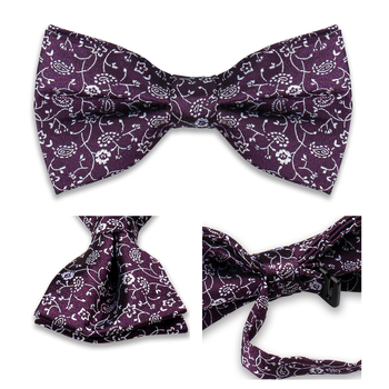 Παπιγιόν Cashew-Style, Διπλό Στρώμα, Φλοράλ Jacquard Πολυεστέρας, Unisex Αξεσουάρ Γάμου