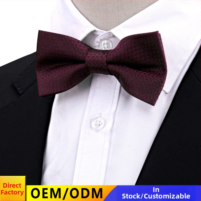 Motýlika s Cashew štýlom, dvojvrstvový, kvetinový vzor jacquard polyester, unisex svadobný doplnok