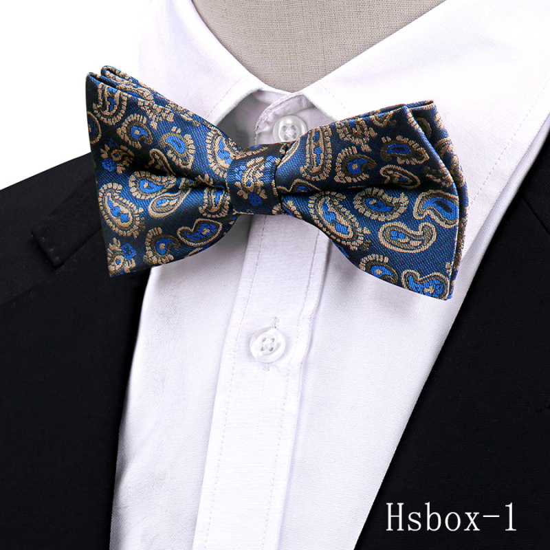 Παπιγιόν Cashew-Style, Διπλό Στρώμα, Φλοράλ Jacquard Πολυεστέρας, Unisex Αξεσουάρ Γάμου