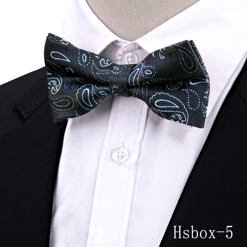 Παπιγιόν Cashew-Style, Διπλό Στρώμα, Φλοράλ Jacquard Πολυεστέρας, Unisex Αξεσουάρ Γάμου