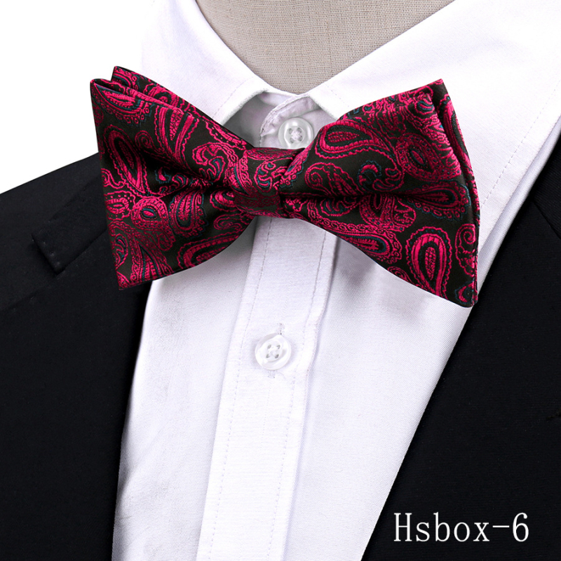 Παπιγιόν Cashew-Style, Διπλό Στρώμα, Φλοράλ Jacquard Πολυεστέρας, Unisex Αξεσουάρ Γάμου