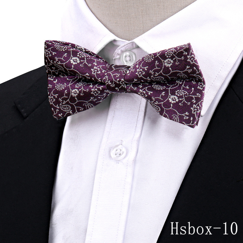 Παπιγιόν Cashew-Style, Διπλό Στρώμα, Φλοράλ Jacquard Πολυεστέρας, Unisex Αξεσουάρ Γάμου